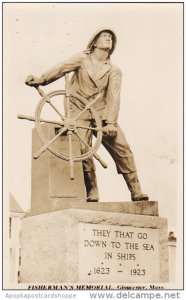 Fisherman's Memorial Gloucester Massachusetts Real Photo