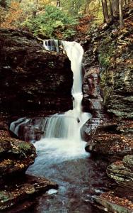 Adams Falls - between Wilkes-Barre and Williamsport PA, Pennsylvania - pm 1966