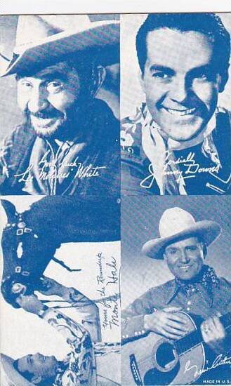 Cowboy Arcade Card Lee Molasses White Johnny Downs Monte Hale & Gene Autry