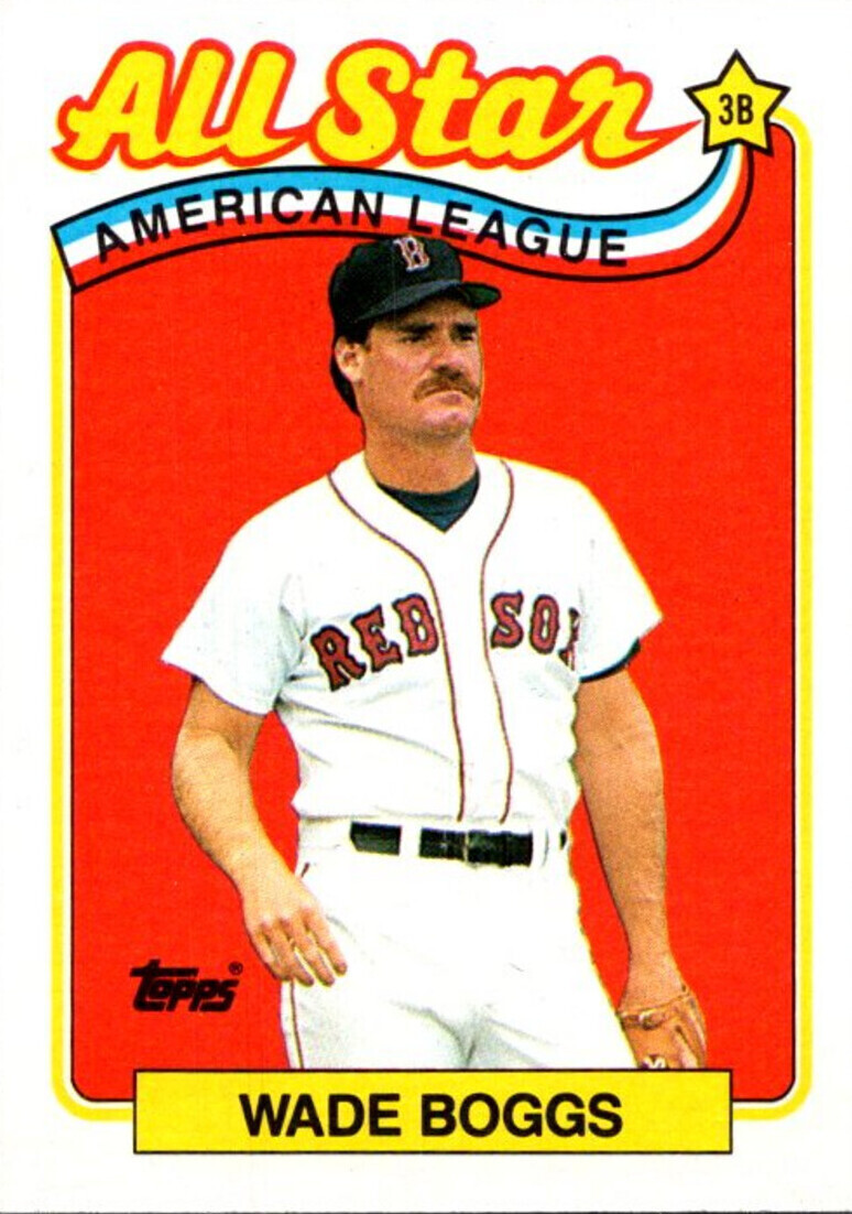 wade boggs rookie card topps excellent condition