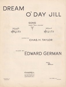 Dream O Day Jill Olde Edward German Sheet Music