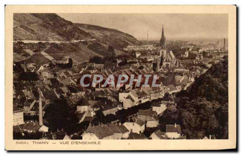 Old Postcard Thann View D & # 39Ensemble