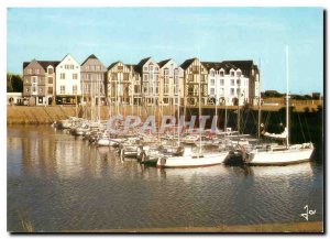 Postcard Modern Colors in Brittany Morbihan Arzon Port Crouesty