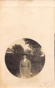 Cheyenne Wyoming Woman Portrait Real Photo Antique Postcard K77895