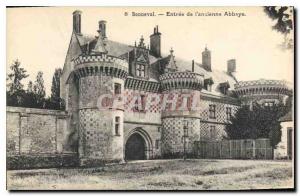 Postcard Old Bonneval entrance of the ancient Abbey