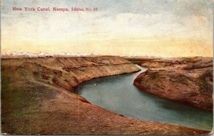 New York Canal, Nampa, Idaho, United States Reclamation service, 1913 postcard