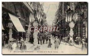 Old Postcard Millennium Normand Decoration Street Carmelite