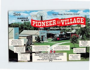Postcard See How America Grew See Harold Warp Pioneer Village Minden NE USA