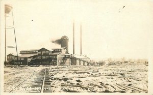 Postcard RPPC Idaho Emmett Logging Lumber Mill 1920s 23-1282