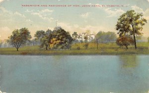 Reservoir and Residence of Hon. John Kean in Elizabeth, New Jersey