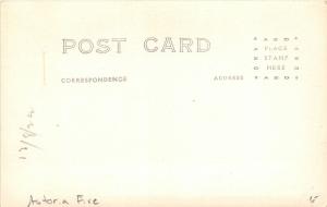 F26/ Astoria Oregon RPPC Postcard c1920s Fire Disaster Buildings Bons St 2