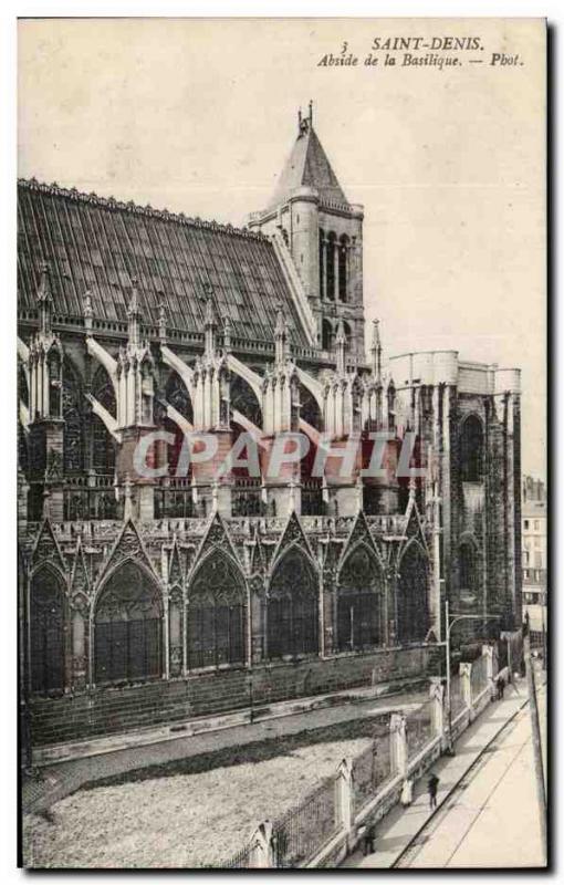 Old Postcard Saint Denis Basilica Apse