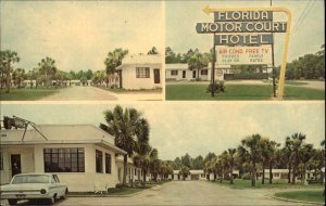 Tallahassee Florida FL Hotel 1950s-60s Postcard