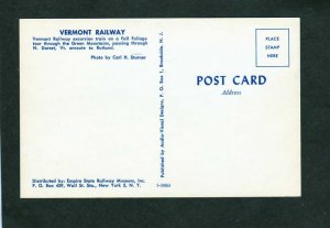 VT Vermont Railway Railroad train Loco 401 N. Dorset Vermont to Rutland Postcard