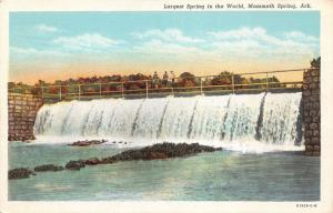 Mammoth Spring Arkansas~Largest Spring in the World~1940s Postcard