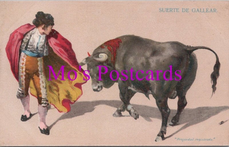 Spain Postcard - Spanish Bull Fighting, Suerte De Gallear   RS37817