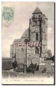 Old Postcard Treport L Eglise Saint Jacques