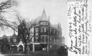 Pana, IL Illinois  YMCA BUILDING  Christian County ca1900's UDB Postcard