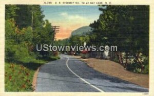 US Highway in Bat Cave, North Carolina