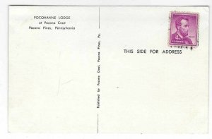 Vintage Postcard, Pocohanne Lodge, Pocono Pines, Pennsylvania 