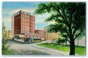 c1940's The Tallcorn Motor Hotel Exterior Building Marshalltown Iowa IA Postcard