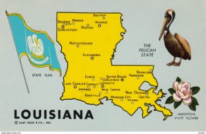 MAP : Louisiana , 1950-60s