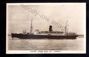 LS2631 - Cunard White Star Liner - Samaria - postcard