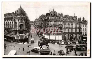 Orleans Postcard Old statue of Jeanne d & # 39arc Rue de la Republique