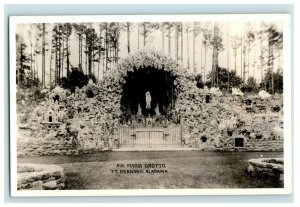 RPPC Real Photo Postcard Ave Maria Grotto St. Bernard, AL P7 