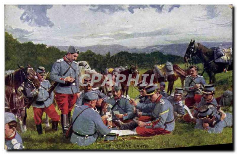 Old Postcard Cards Army