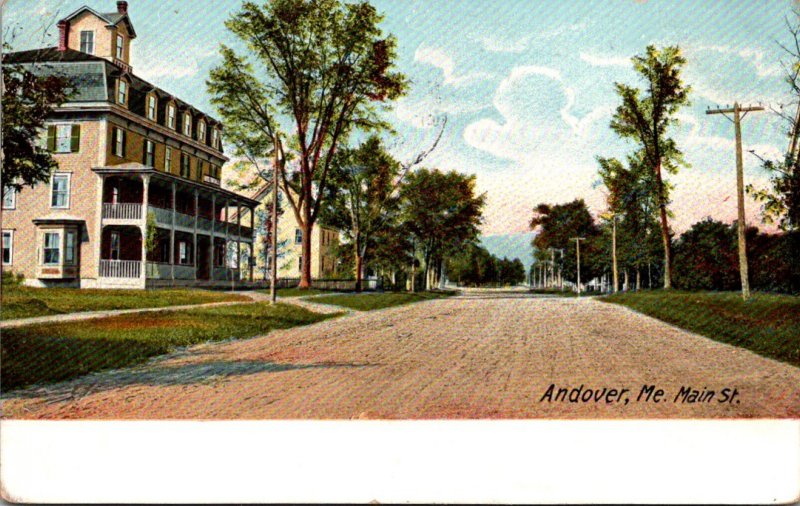 Maine Andover Main Street 1908