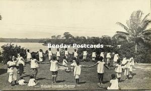 Bismarck Archipelago PNG, New Britain, Papua Mission Children Playing (1910s) RP