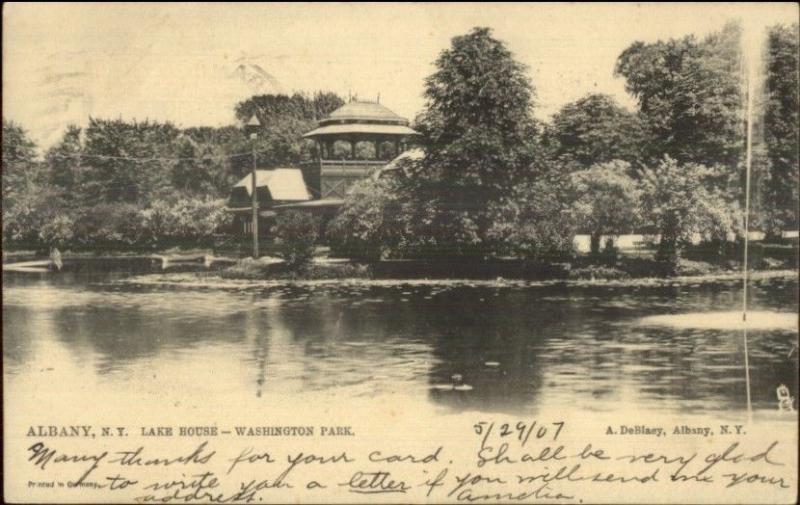 Albany NY Washington Park Lake House c1905 TUCK #2046 Postcard