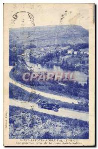 Postcard Old Saint Antonin Noble Val T and G Vue Generale Taking Route Sainte...