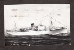 SS Nassau Steamer Steamship Steam Ship Incres Nassau Line Bahamas New York