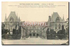 Old Postcard Notre Dame de Liesse Chateau de Marchais