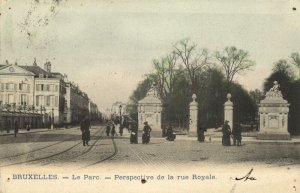 belgium, BRUSSELS BRUXELLES, Place Royale vers le Musée Moderne (1904) Postcard