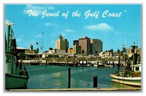 Vintage 1967 Postcard Boats in Port Jewel of the Gulf Coast Corpus Christi Texas