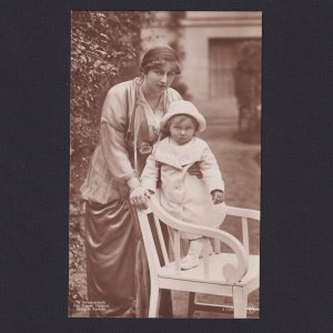 GERMANY, Postcard, Prince August Wilhelm of Prussia with son, Unused