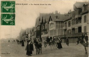 CPA BERCK-Plage - La chaussée devant les villas (976855)