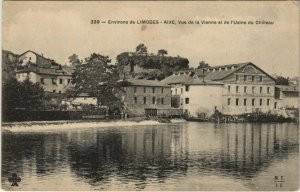 CPA Env. de LIMOGES - AIXE Vue de la VIENNE et de l'Usine du Chate (122331)