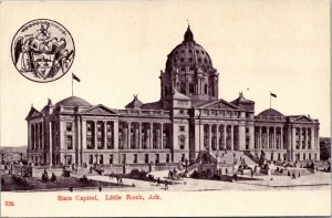 postcard Arkansas - State Capitol, Little Rock, Arkansask, C. E. Wheelock