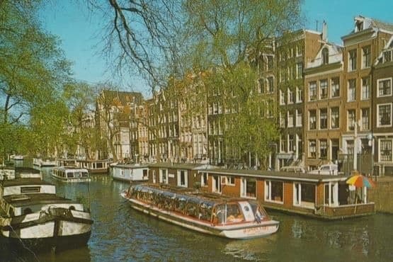 American Bible Society Boat in Holland Postcard