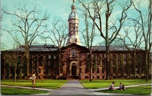 Vtg Nassau Hall Princeton University Princeton New Jersey NJ Chrome Postcard