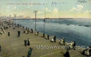 Rolling Chair Parade - Atlantic City, New Jersey NJ Postcard