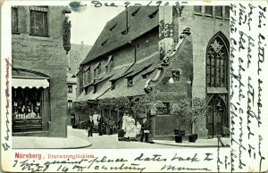 Bratwurst Bells Bratwurstglocklein Nuremberg Germany Postcard 1905