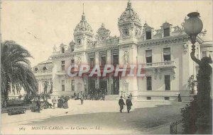 Old Postcard Monte Carlo Casino