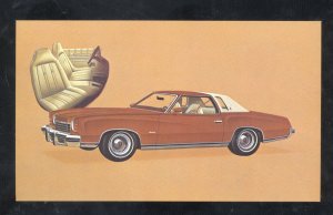 1974 CHEVROLET MONTE CARLO LANDAUR CAR DEALER ADVERTISING POSTCARD '74 CHEVY