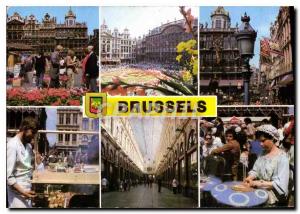 A Modern Postcard Greetings from Brussels