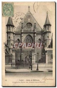 Paris Old Postcard Arts and metieres Old church of Saint Martin Prioress